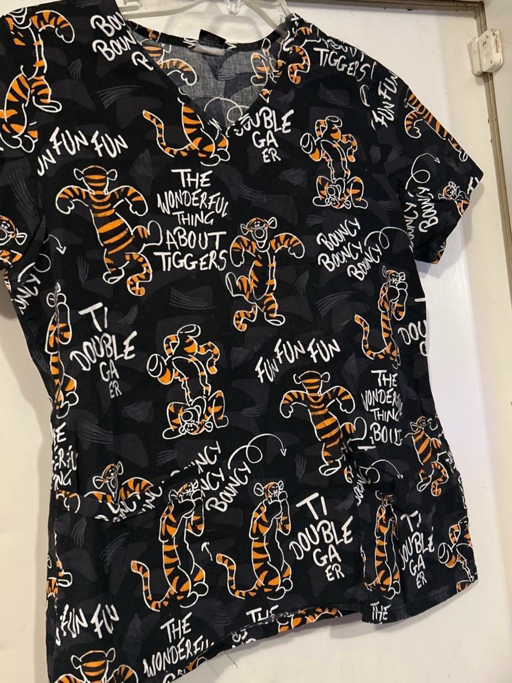 Disney Black Tunic with Orange & White Tigger Print